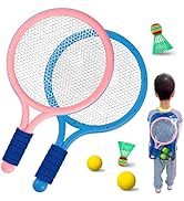 アウトドアバドミントン　親子セット Amazon | roseddy バドミントンラケット 子供 軽量 バドミントン
